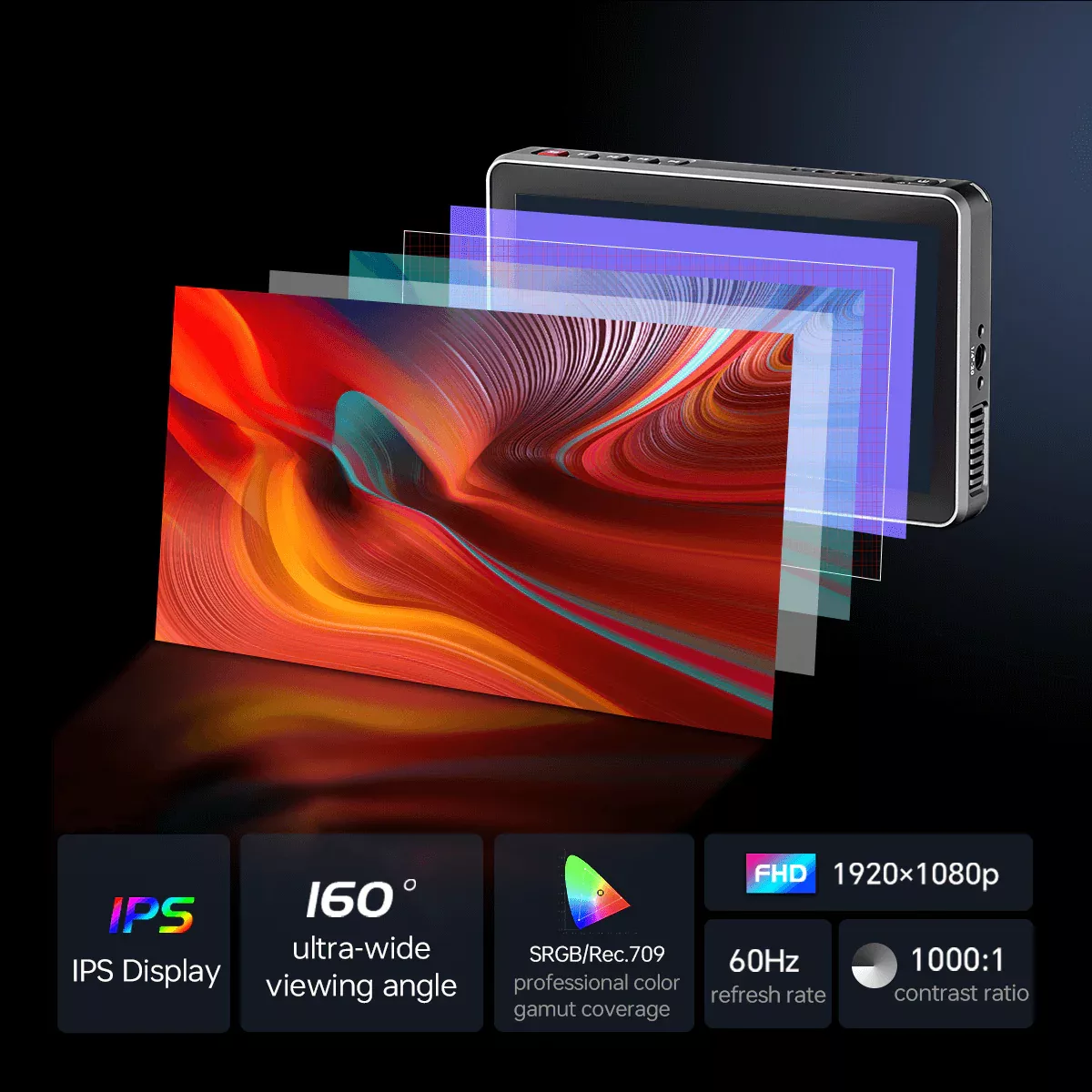 モニター台 Viltrox DC-X2 6-inch Touchscr HD Monitor Amazon.com