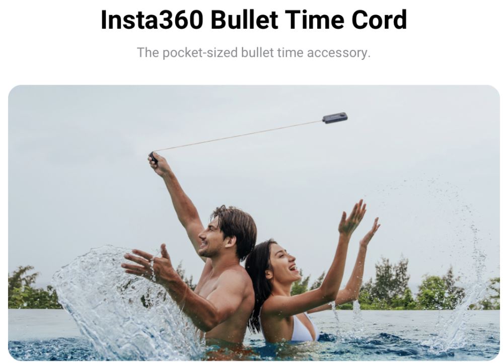 insta 360 one x2 bullet time cord