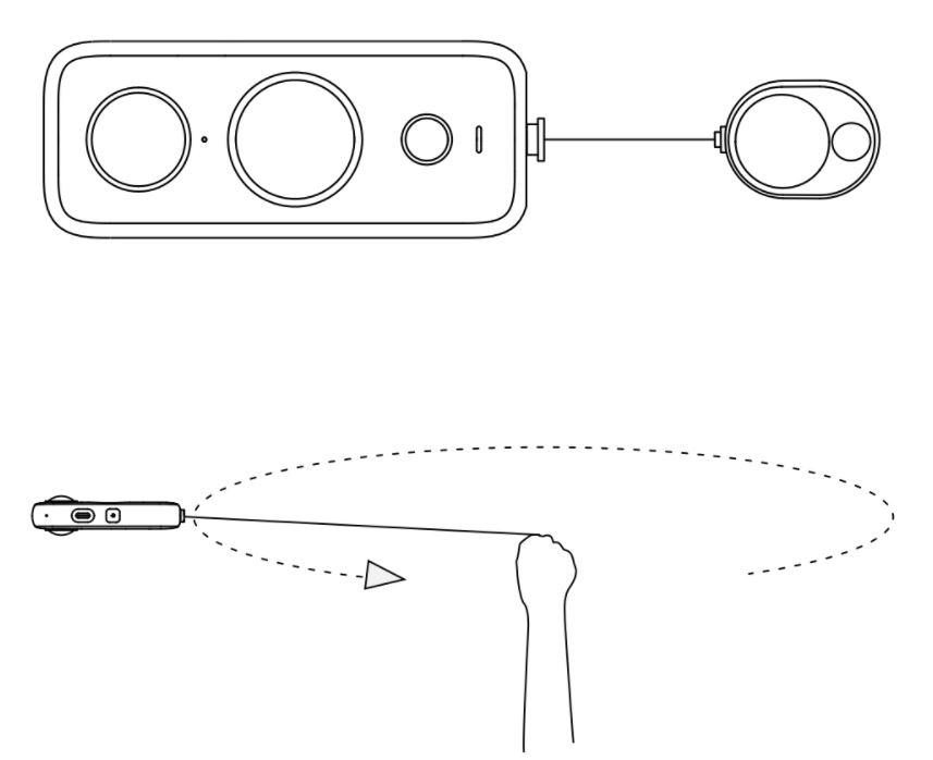 insta 360 one x2 bullet time cord