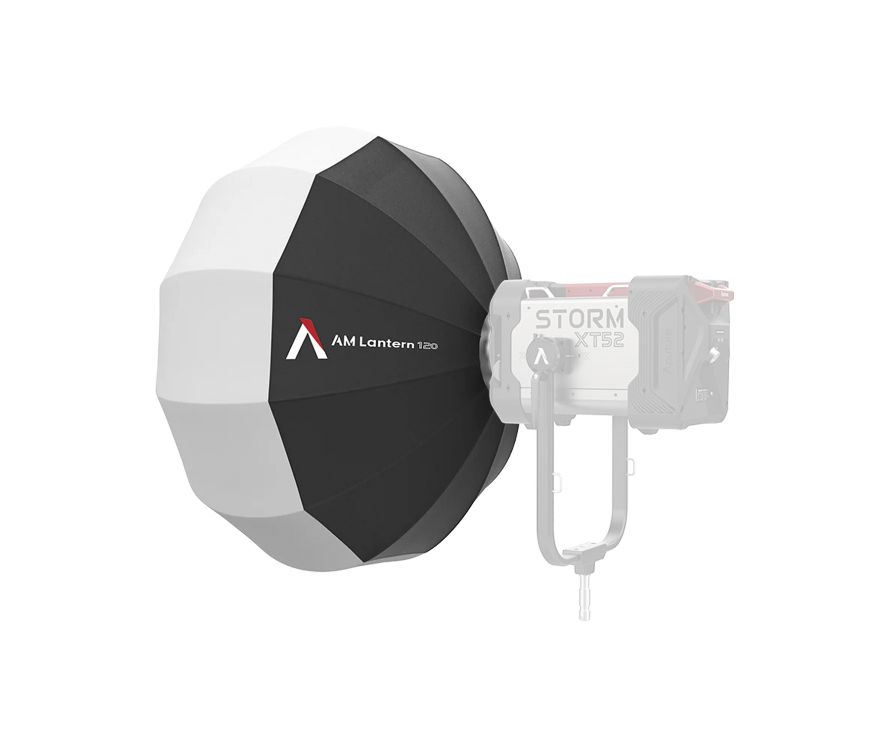 Aputure Lanterna – Softbox Sferico Da 66 Cm Con Attacco Bowens, Diffusione 270°, Per Luci LED (120d, 300d) E Flash - 6