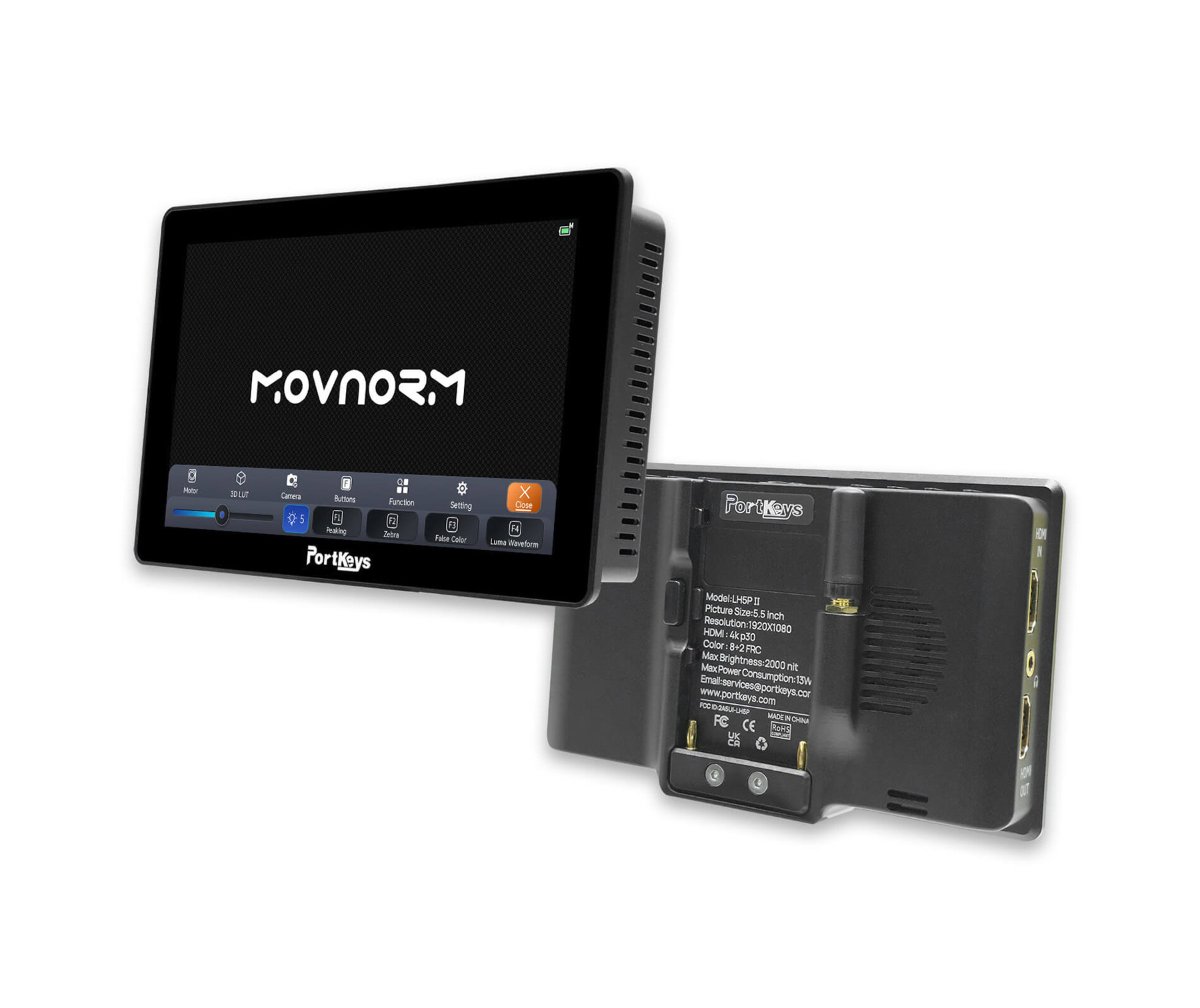 PortKeys LH5P II カメラ用モニター 別売Dtap電源ケーブル付 Amazon.co.jp: Portkeys LH5P II 5.5'' 4K カメラモニターフル HD 3D