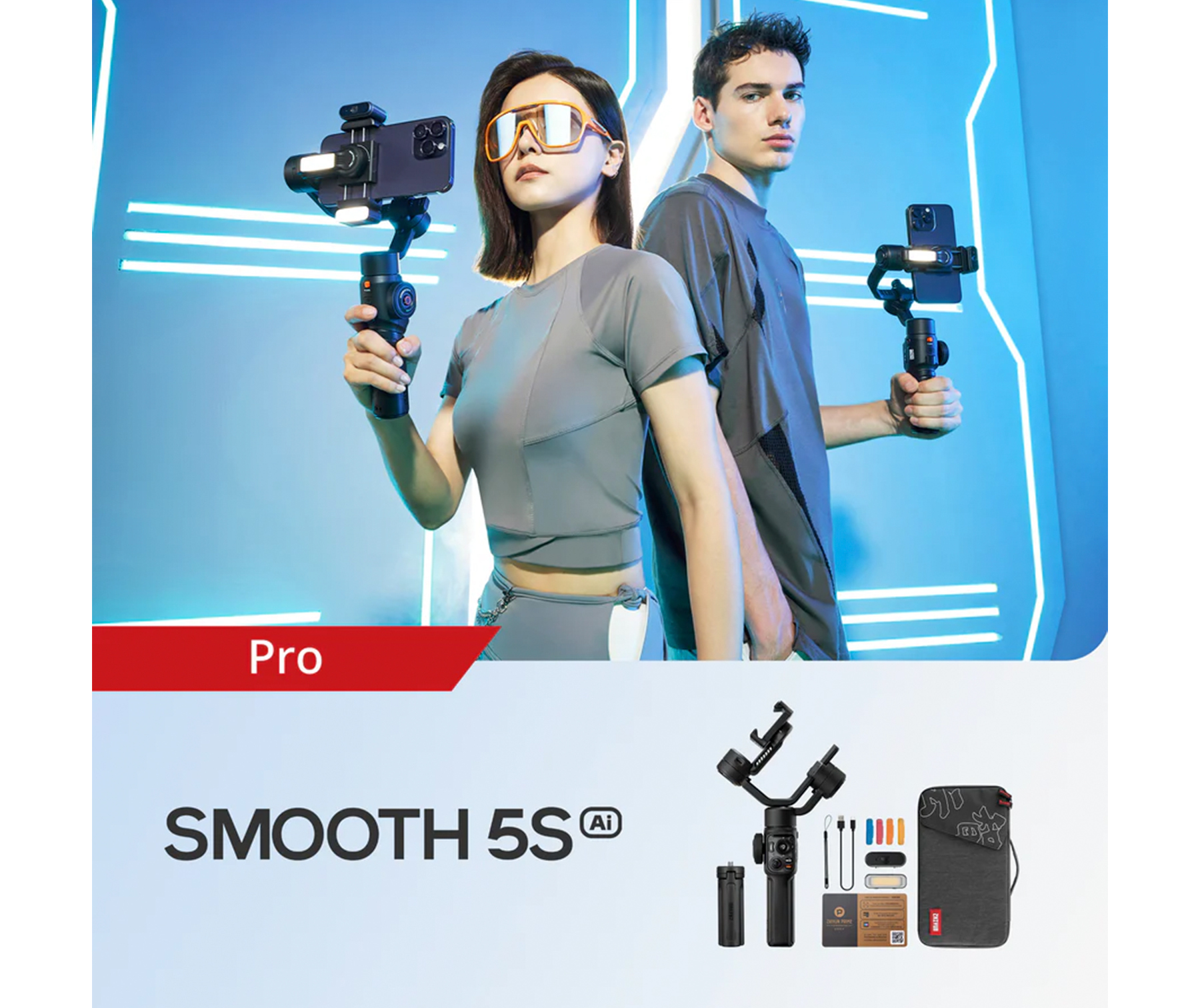 【未使用】ZHIYUN SMOOTH 5S AI PRO ZHIYUN スマホ用ジンバル SMOOTH 5S AI PRO ZHIYUN｜ジウン 通販