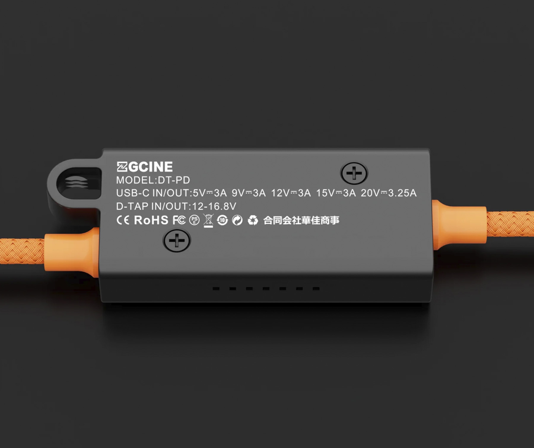 Cathay Photo | ZGCINE D-Tap to USB-C PD Battery Power Cable
