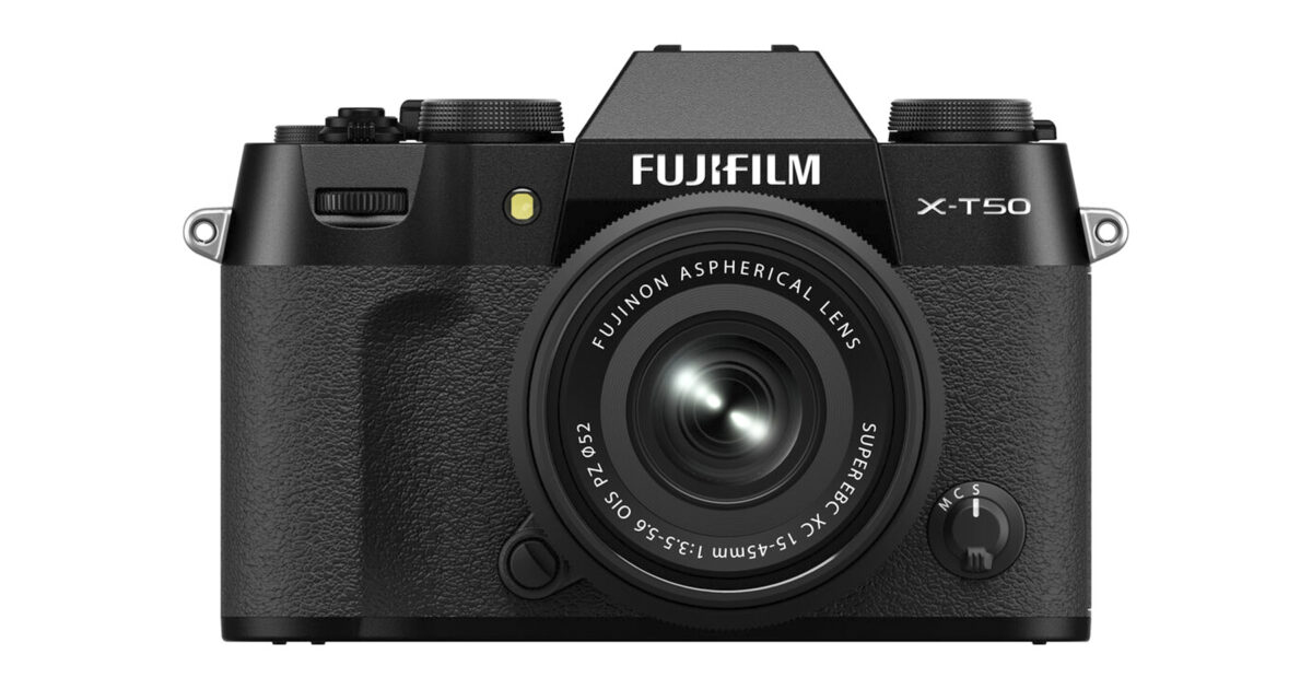 Cathay Photo | FUJIFILM X-T50 Body with 15-45mm f/3.5-5.6 Lens (Black)