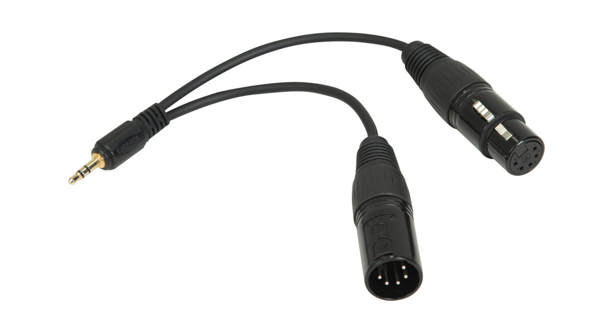 Dmx 3 Cathay Photo | Nanlite CB-DMX-3.5C-1/2 DMX Adapter Cable with Locking…