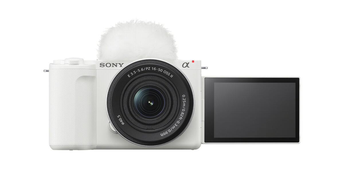 SONY ZV-E10 ホワイト + SELP1650 レンズ Sony The ZV-E10 with new kit lens, E PZ 16-50mm F3.5-5.6 OSS