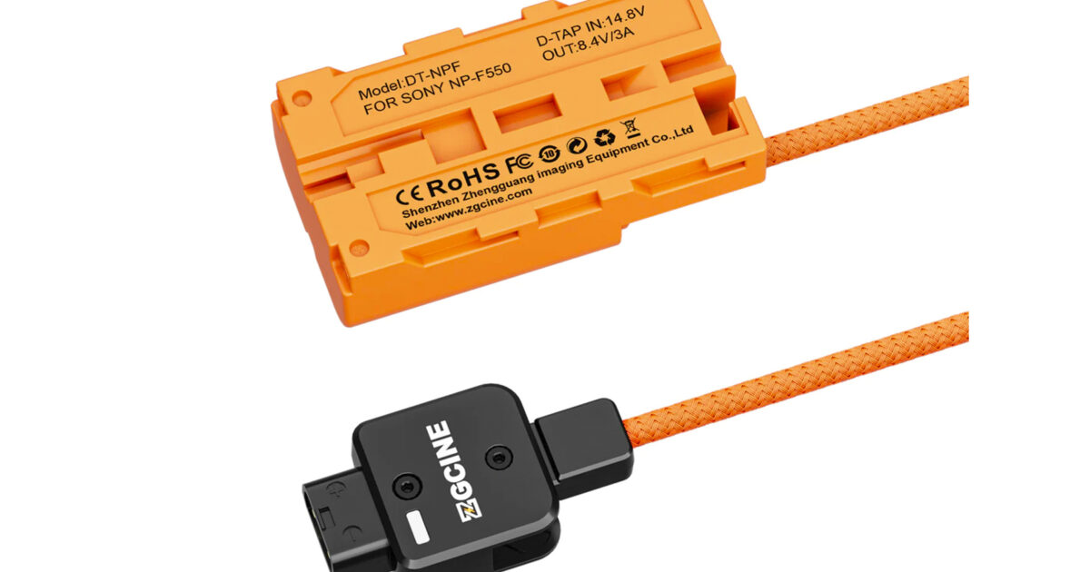 Cathay Photo | ZGCINE D-Tap to NPF Dummy Battery Cable (60cm)