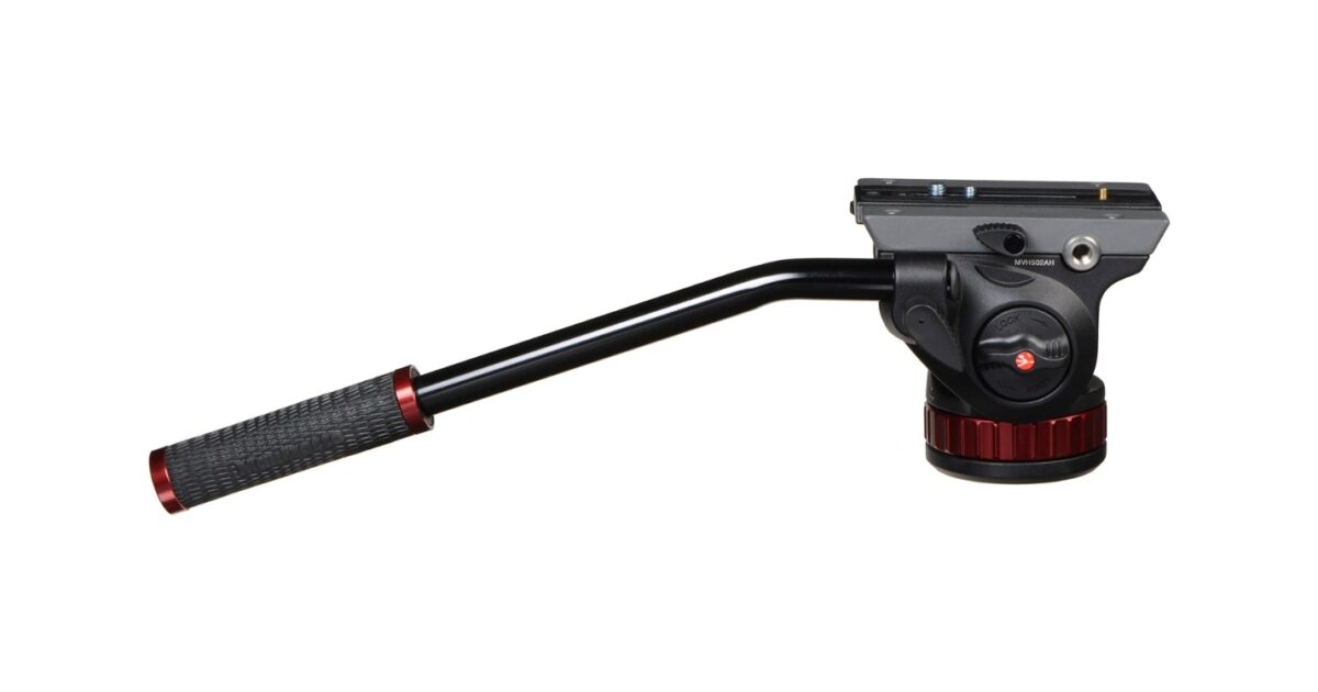 SLIK PRO500HD＊Manfrotto MVH502AH mf-pro-video-head-flat-base-m.