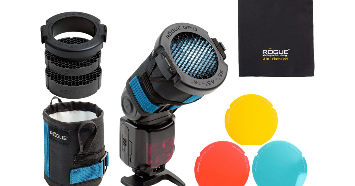 ROGUE 3-in-1 Flash Grid & フィルターキット 2セット Dodd Camera - ROGUE 3 in 1 Honeycomb grid set