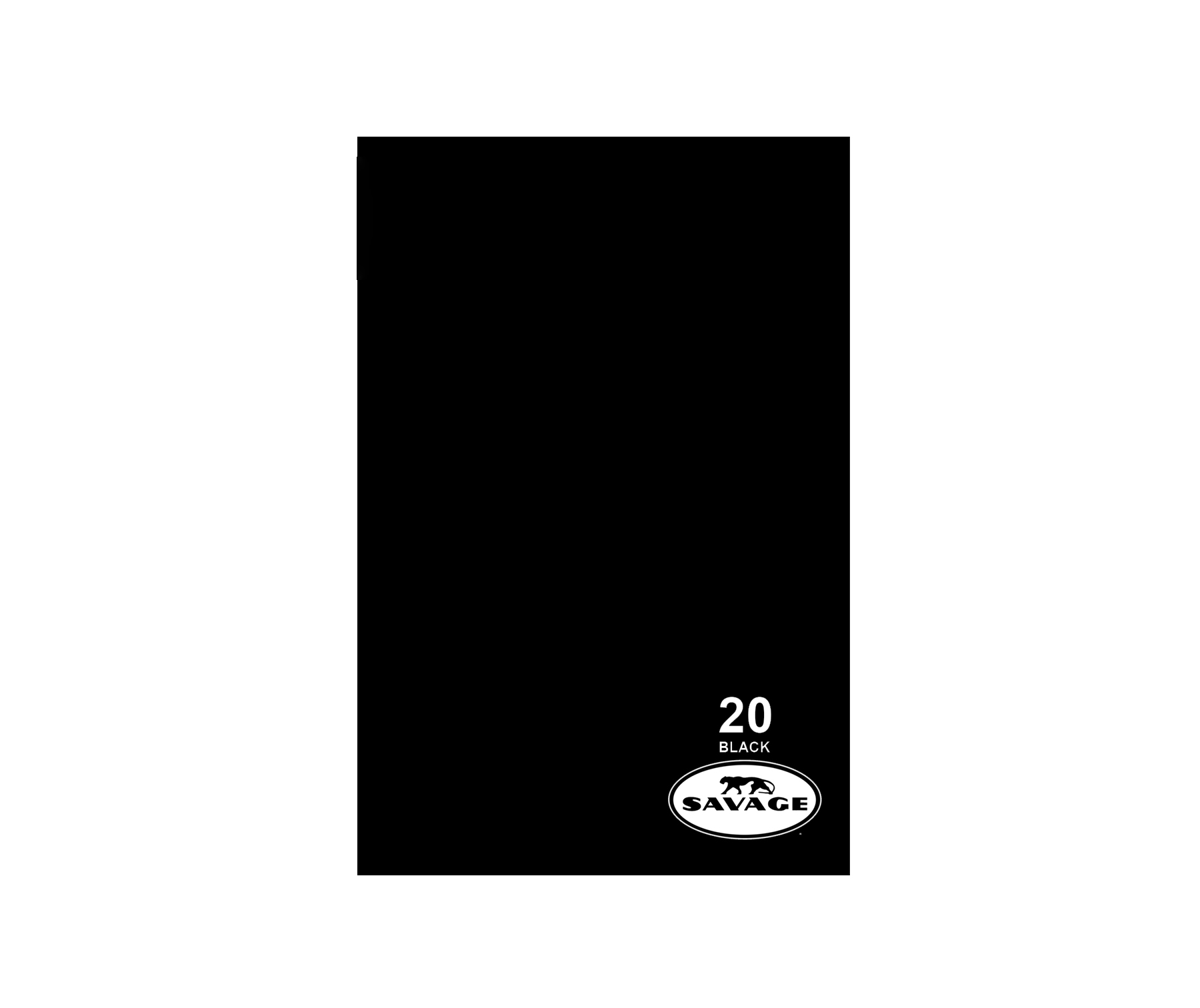 Savage #20 Black Seamless Background Paper (140 x 100') 20-140